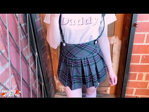 ❤️ A menina da escola chupa profundamente a piça e fode em vez de aulas. ❤❌ Sexo superior em nós ❤